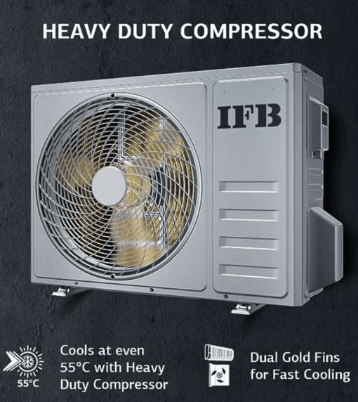 IFB 1.5 Ton 4 Star Gold Series Inverter Split AC (Copper, Convertible Flexi 8-in-1 Cooling, PM 0.3 Filter, 2022 Model, CI1844X223G1, White) - Image 2